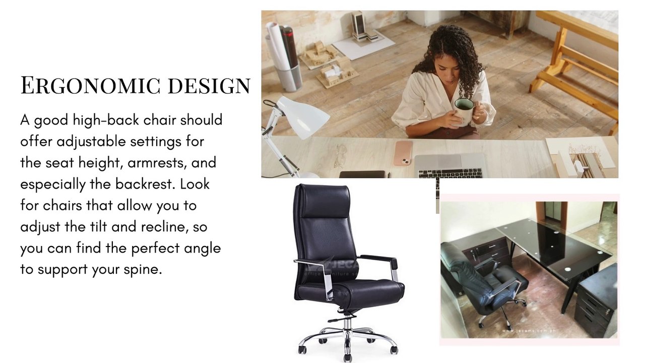 Top Features to Look for in a High-Back Office Chair
