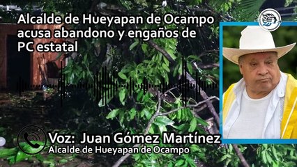 Alcalde de Hueyapan de Ocampo acusa abandono y engaños de PC estatal