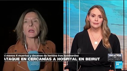 Informe desde Beirut: varios muertos por bombardeo israelí cerca de un hospital