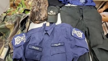 COPS FIND POLICE UNIFORMS