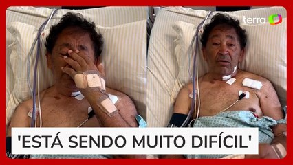 Prefeito de Taboão da Serra (SP) chora ao se pronunciar pela primeira vez após atentado