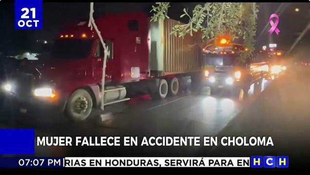 Una mujer muere atropellada por una rastra en el bulevar del Norte de Choloma, Cortés