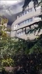 L'ospedale di Ortona in fiamme, le immagini fanno impressione