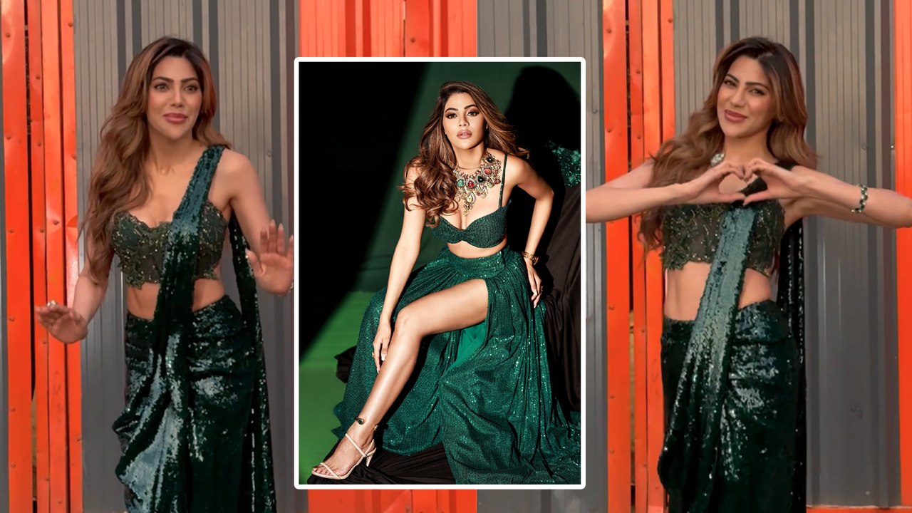 Nikki Tamboli's Shiny Shimmery Gorgeous Green Look For Her India's Best Dancer Special Shoot