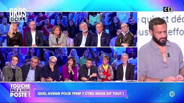 Cyril Hanouna dément les rumeurs concernant son départ du groupe Canal+ en direct dans touche pas à mon poste sur C8.