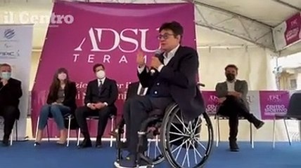 Pancalli a Teramo: "Il centro sportivo accessibile a tutti ha un valore sociale inestimabile"