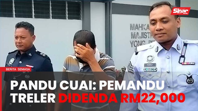 Pemandu treler didenda RM22,000 kerana memandu secara cuai