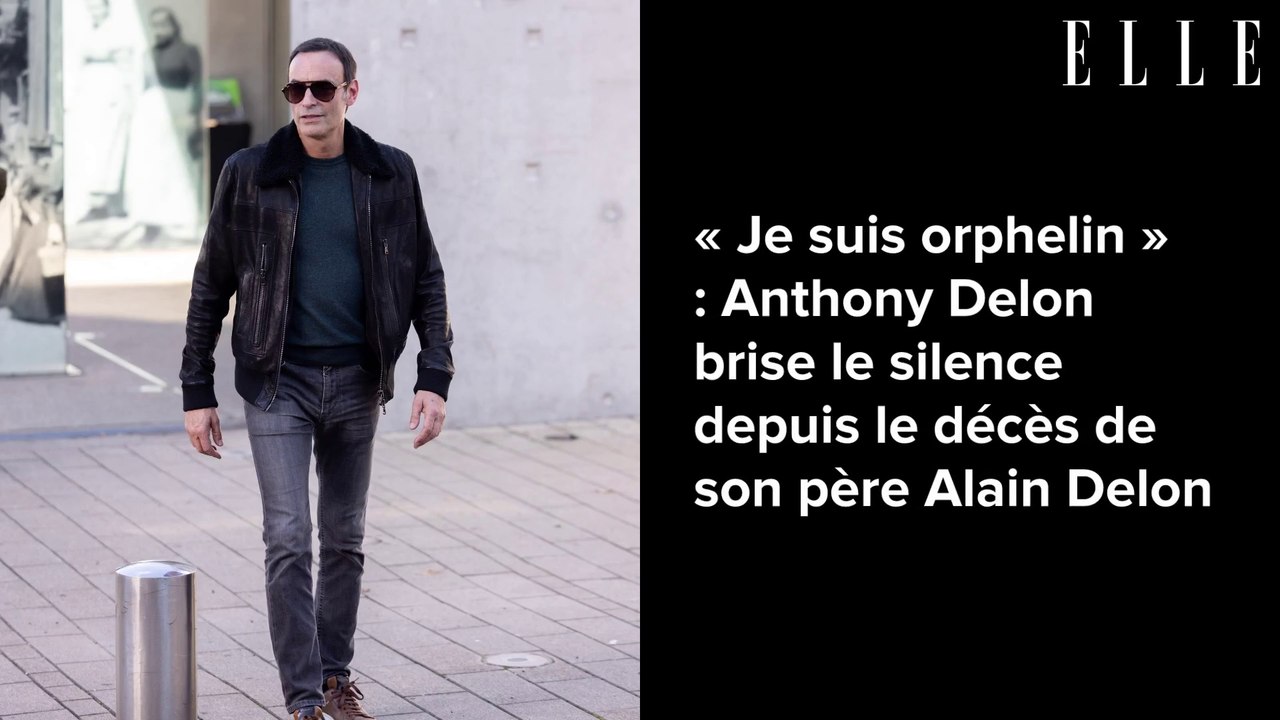 « Je suis orphelin » : Anthony Delon brise le silence depuis le décès de son père Alain Delon
