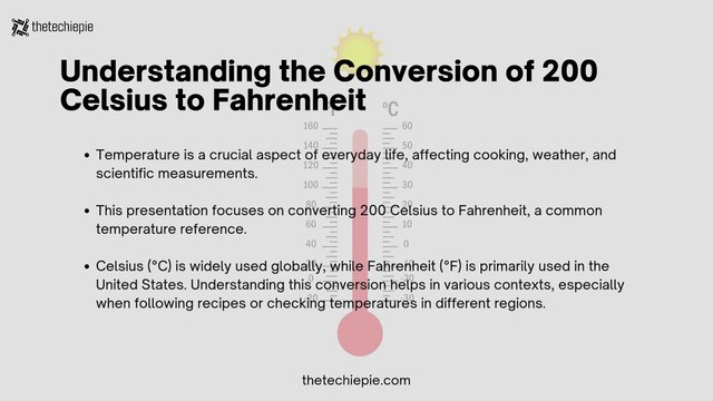 How to Convert 200 Celsius to Fahrenheit?