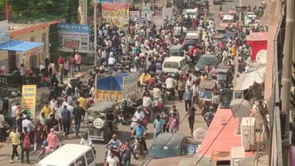 CET का एग्जाम खत्म होते ही सड़कें जाम, देखें वीडियो