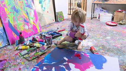 Three-year-old German 'mini-Picasso' makes splash in art world