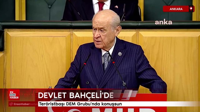 Devlet Bahçeli'den tarihi çağrı: Teröristbaşı DEM Grubu'nda konuşsun