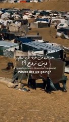 Gaza people says. Where are we going?