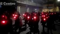 Rancitelli, sfila nel silenzio il corteo delle fiaccole