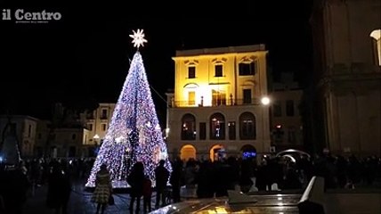 Tre, due, uno: a Chieti e Lanciano si accendono gli alberi di Natale