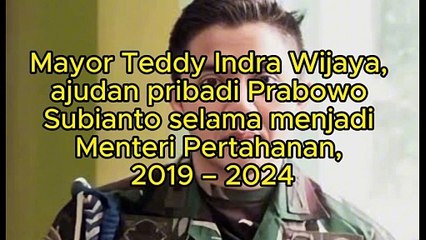 Pengangkatan Mayor Teddy Indra Wijaya Sebagai Sekretaris Kabinet, Langgar Regulasi Reformasi TNI, Sehingga Wajib Pensiun Dini. Ini Kata SETARA Institute