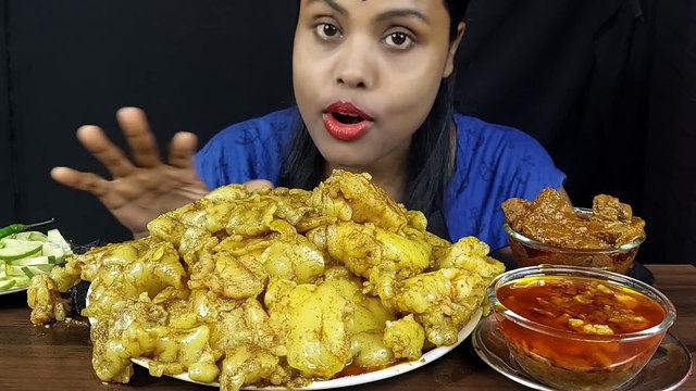 Eating Show Mutton Fat Curry Asmr Eating Oily Gravy Mukbang Eating Competition Chicken Liver Curry