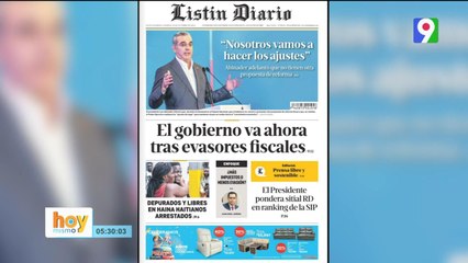 Titulares de prensa dominicana martes 22 de octubre 2024 | Hoy Mismo