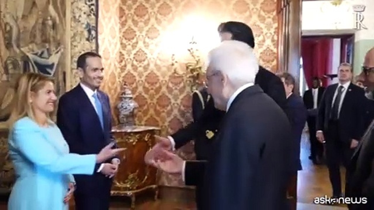 Al Quirinale la cerimonia di congedo dell'emiro Al Thani