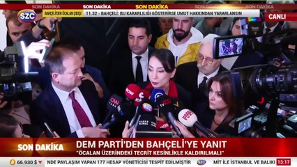 Tülay Hatimoğulları Grup toplantısı sonrasında gazetecilerin sorularını yanıtladı