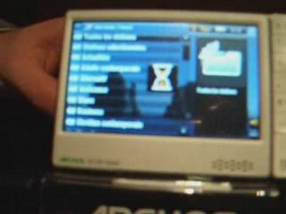 Démo Archos 605 Webradio et WebTV - partie 1