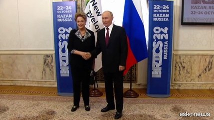 Putin incontra Dilma Rousseff al summit dei Brics a Kazan