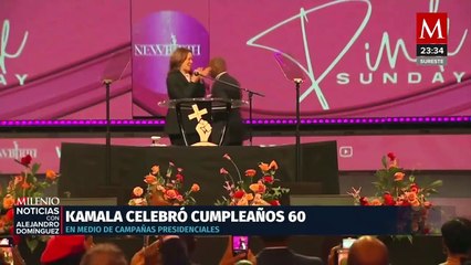 Harris celebra su cumpleaños en un vibrante acto de campaña en Georgia