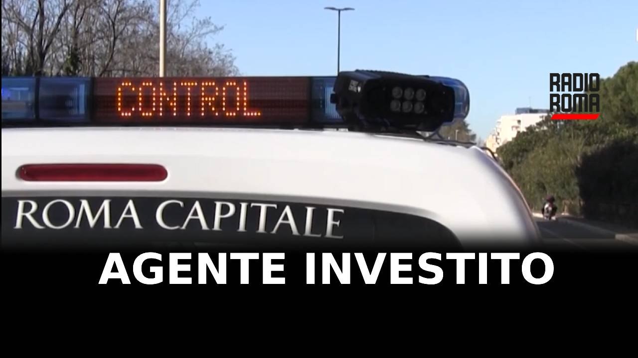 Un fermo per agente investito da auto in fuga