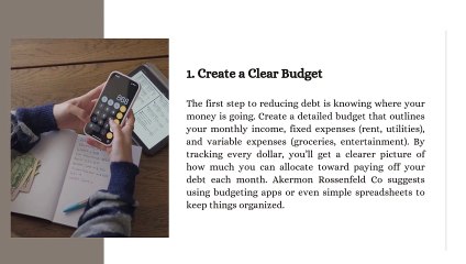 Akermon Rossenfeld Co - 5 Tips to Get Out of Debt Without Stress
