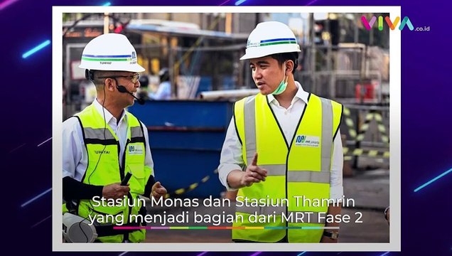 Aksi Blusukan Wapres Gibran Masuk Terowongan MRT