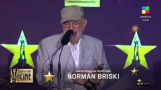 Briski recibió el Martín Fierro a la Trayectoria y habló por Gaza: ¡Nos están afanando la ficción!