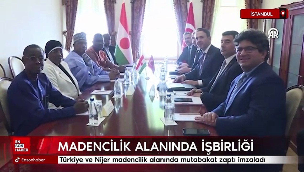 Türkiye ve Nijer madencilik alanında işbirliği için mutabakat zaptı imzaladı