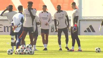 Real Madrid training ahead of Dortmund