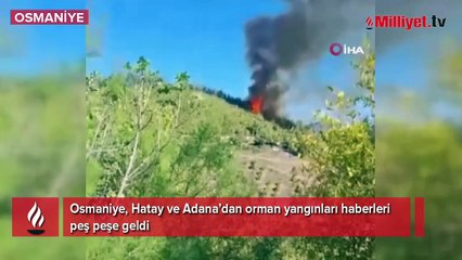 Peş peşe orman yangınları! Ekipler müdahale ediyor