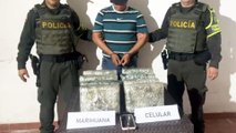 Hombre fue sorprendido con cargamento de droga avaluado en $25 millones, en bus de servicio público