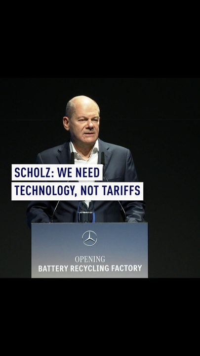 Scholz: We need technology, not tariffs
