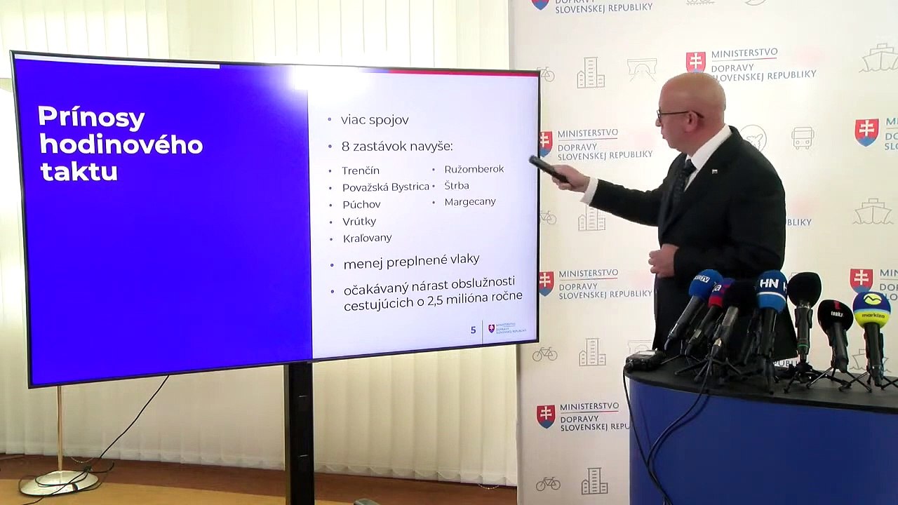 ZÁZNAM: J. Ráž: Nový grafikon zavádza hodinový takt vlakov medzi Bratislavou a Košicami