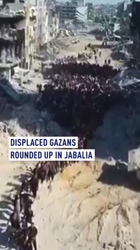Displaced Gazans rounded up in Jabalia