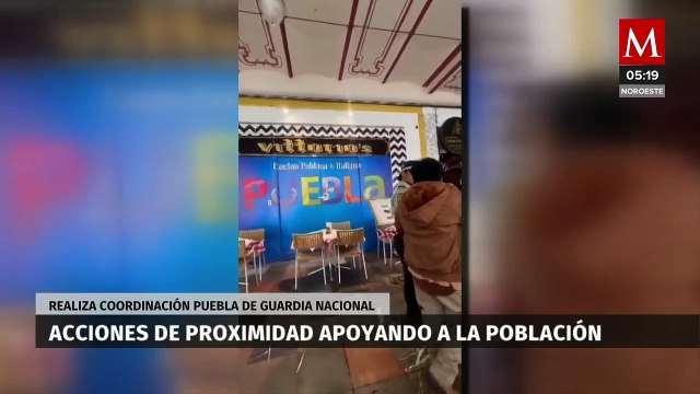 Guardia Nacional en Puebla realiza acciones de proximidad apoyando a la población