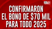 Jubilados: confirmaron el bono de $70 mil para todo 2025