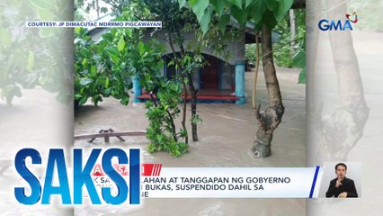 Kabi-kabilang baha, namerwisyo; bangka, nasira dahil sa malakas na alon | Saksi