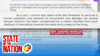 VP Sara, payag magpa-psychiatric test at drug test sa kondisyong magpapa-drug test din ang mga tumatakbo sa kongreso | SONA