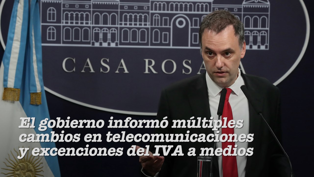 Adorni informó cambios en telecomunicaciones y excenciones del IVA a medios en papel y digitales