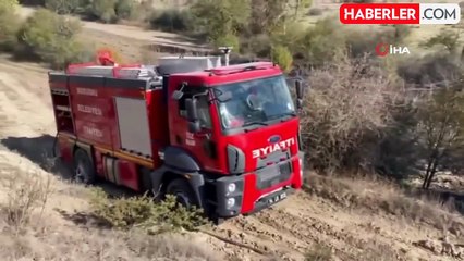 Bolu'da Ot Yangını Ormana Sıçramadan Söndürüldü