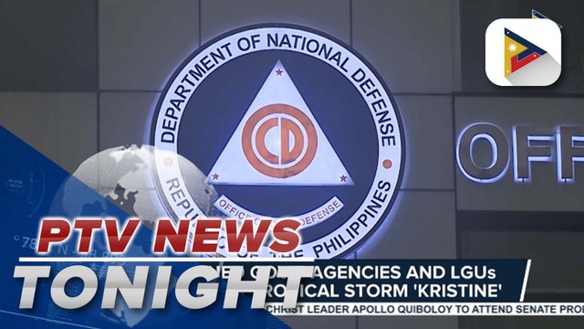 Concerned gov't agencies and LGUs gear up for tropical storm 'Kristine'