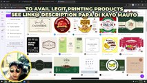 PAANO DISKARTE SA STICKER DESIGN FOR PRODUCT LABELS ? | PRINTING BUSINESS GUIDE USING CANVA