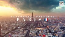 Paris, France  in 4K 60FPS ULTRA HD Video by Drone