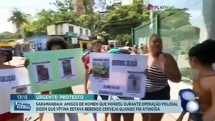 Moradores protestam contra morte de caminhoneiro