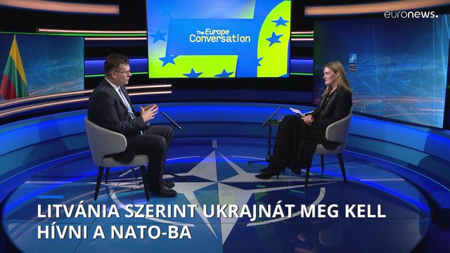 Ukrajnát meg kell hívni a NATO-ba - mondta az Euronewsnak a litván védelmi miniszter