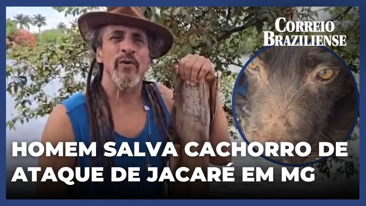 Mestre de Capoeira salva cachorra de jacaré em Lagoa Santa